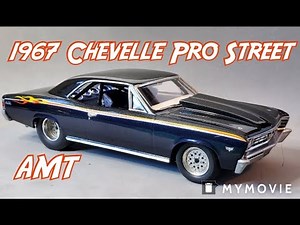 Built up AMT 1967 Chevelle SS Pro Street 1/25 scale model kit