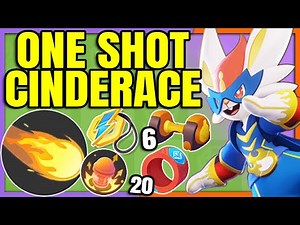 Insane PYRO BALL Damage with this Max Burst CINDERACE BUILD | Pokemon Unite