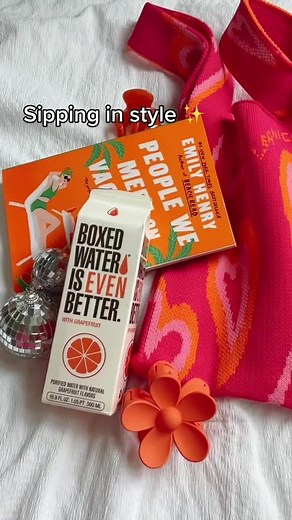Boxed Water Girl: Sipping in Style