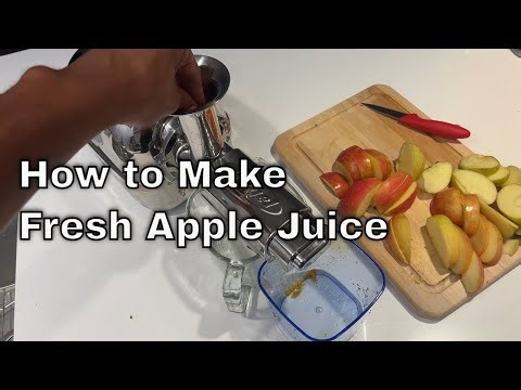 How to Make Fresh Apple Juice Using a Juicer