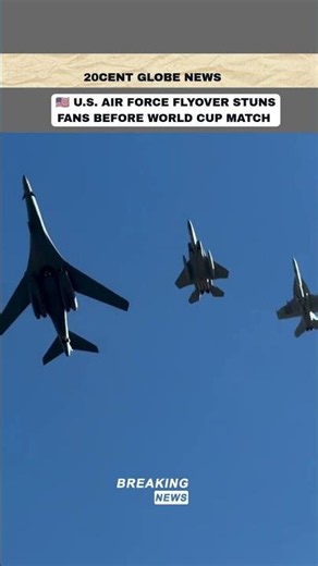 🇺🇸 U.S. Air Force Flyover STUNS Fans Before World Cup Match #news #fifa #worldcup #fifa #usa #soccer