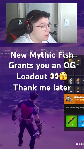 Midas Fish gives you Gold 😊👀 #fortnite #fortniteclips #fortniteranked #fortnitememes #viral