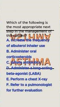 Management of Acute Asthma Exacerbation in Adults