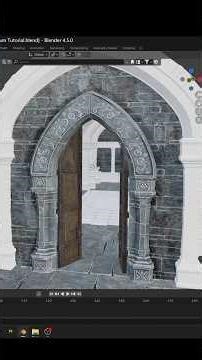 Building a Gothic Arch in Blender - Step by Step #blender #3dmodeling #tutorial