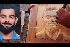 70K views · 703 reactions | Wood carving and Painting | UP wood art | Facebook