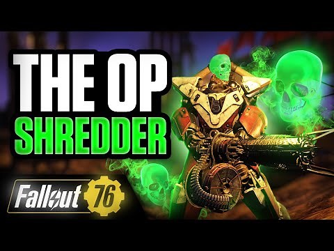 The SHREDDER. OP Dedicated Minigun Basher Character Build - Fallout 76