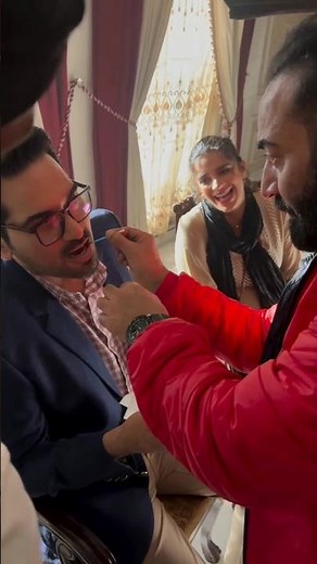 hamayun saeed on shooting set