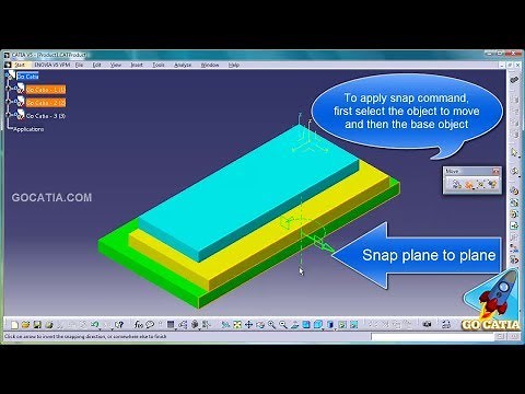 CATIA ASSEMBLY DESIGN - Snap command
