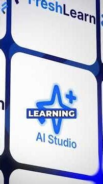 Introducing AI Studio inside FreshLearn: Your new AI-powered workspace.