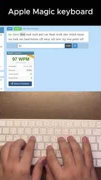 "103 WPM Typing Speed Test ⌨️🔥" #viral #keyboard #apple #viral