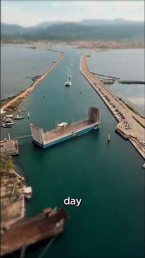 Floating Bridge In Greece 🌉🚢