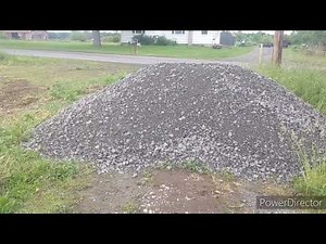 How much area will 16 tons of stone cover?