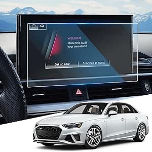 For Glossy Tempered Glass 2021 2022 2023 2024 2025 Audi A4 A5 Q5 10.1 Inch Touchscreen Screen Protector - A4 A5 Q5 (Premium/Premium Plus/Prestige) Accessories