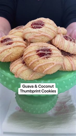 Guava & Coconut Thumbprint Cookies: A Tropical Delight!