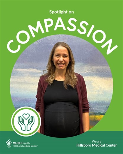 ✨Spotlight on Compassion✨ We’re shining a bright light on physical therapist Jenna B. Jenna stayed late to help a fellow colleague address a patient's challenging pain symptoms. She was committed to providing the patient with personalized care and guidance on how to best manage their pain. Please join us in celebrating Jenna for delivering compassionate care that truly values each individual! ❤️ | Hillsboro Medical Center