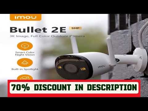 A must-have product! IMOU Bullet 2E 5MP 3K Full Color Night Vision Camera WiFi Outdoor Waterproof