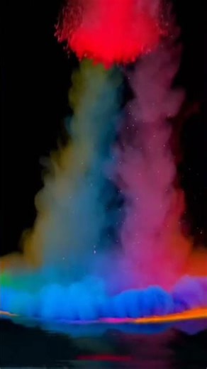 Falling Color Effect | Satisfying Color Drop Video 🎨✨