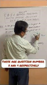 CBSE 10th Boards (PART 4): 17/02/2026 Maths Paper Set 2 Solution #BoardExams #mathsBoardsexam