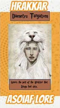 Hrakkar While Lion from Essos (Asoiaf Game of Thrones Lore) #asoiaf #gameofthrones #houseofthedragon