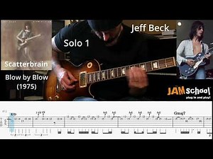 Jeff Beck Scatterbrain Guitar Solo with TAB
