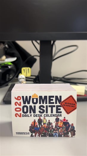 New @Women On Site (WOS) desk top calendar!!! #womeninconstruction #womenonsite #womeninstem #womenintrades