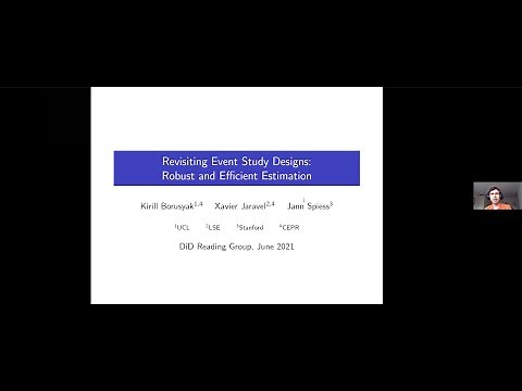 Kirill Borusyak "Revisiting Event Study Designs: Robust and Efficient Estimation"
