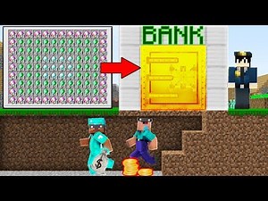 HOW to NOOB and PRO a ROBBERY BANK? ! in Minecraft Noob vs Pro