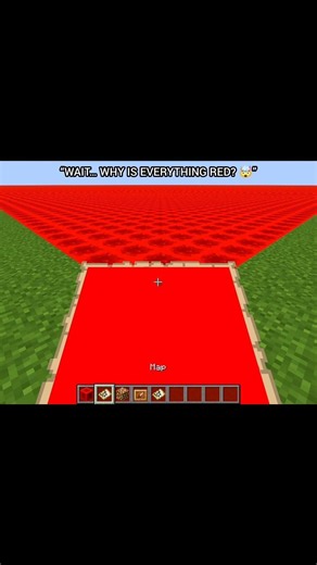 I Filled a Whole Map With Redstone Blocks… (Minecraft Map Trick) 🤯 #minecraft