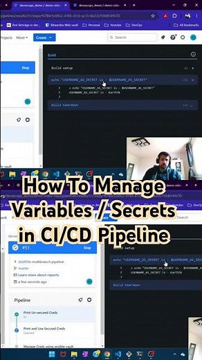 🚀Manage Variables / Secrets / Credentials securely in CI/CD Pipeline 🌟 #cicdpipeline #bitbucket