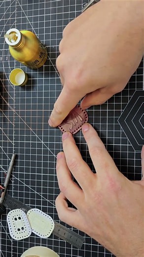 How I emboss leather #leather #leathercraft #woodmanstore #leatherdiy