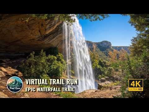 BEYOND RUPIT: THE SECRET CLIFFS & WATERFALL OF TAVERTET (4K VIRTUAL RUN)