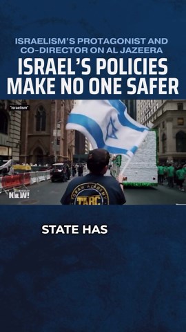 The Israelism Project on Instagram: "‘It’s a tragedy of Jewish history that this idea that to live by the sword, in this fortified, militarized nation state has been sold as path to safety for so many of our people.’ Israelism’s protagonist and IfNotNoworg co-founder @simonerzim along with Israelism’s co-director speak with @neavebarker at @aljazeeraenglish about how Israel’s policies collectively make Palestinians, Israeli Jews, and Diaspora Jews less safe. Watch Israelism anytime at www.israel