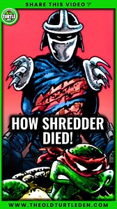 1st Time The TMNT Killed Shredder #tmnt | The Old Turtle Den