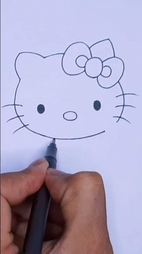 comment dessiner hello kitty facilement