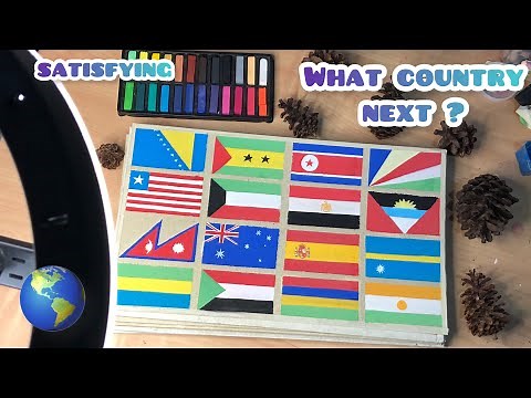 Draw all country flags in the world 🌎 part 4 | Satisfying flag painting 👀