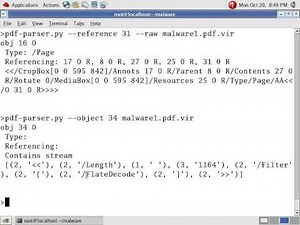 Analyzing a Malicious PDF File
