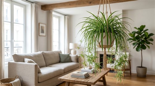 Plante-araignée : si la vôtre reste banale, arrêtez cette habitude et suivez ces 3 gestes pour une cascade verte