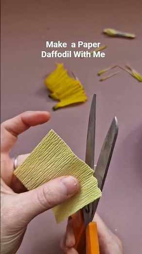 DIY Paper Daffodil | Make a Paper Daffodil With Me | Paper Daffodil Tutorial