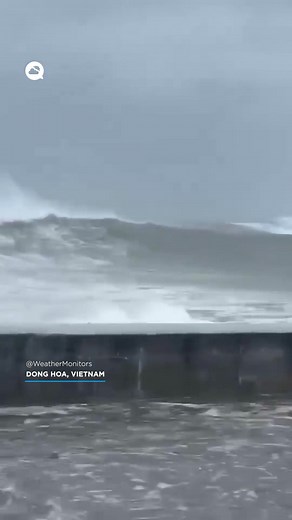 The devastating #Kalmaegi typhoon 🌀 makes landfall in Vietnam. Winds exceed 200 km/h. | Meteored