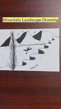 Easy Nature Sketch Step-by-Step | #art #trending #drawing