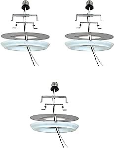 Ciata Lighting Recessed Lighting Converter for Pendant or Light Fixtures in White Finish – 3 Pack