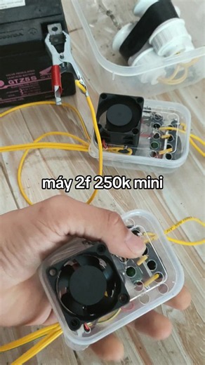 Máy 2F siêu mini 12V – review & hướng dẫn kích điện 250K