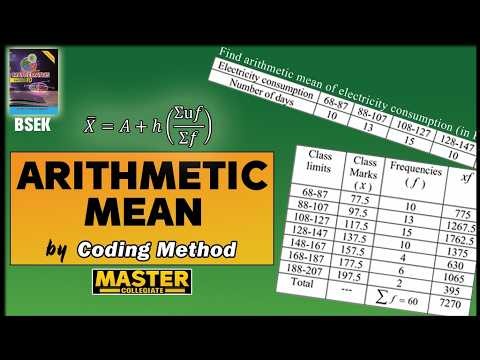 Arithmetic Mean Coding Method 😎📊 | No More Long Calculations! | Class 10, XI Commerce, ADC