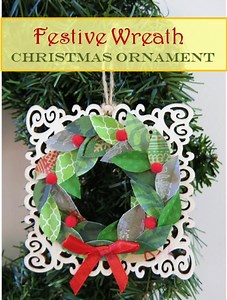 DIY Holiday Craft: How to Make a Wreath Christmas Ornament