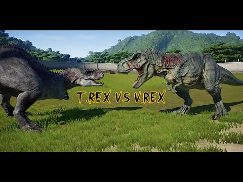 V.REX VS T.REX - Jurassic World Evolution Mods