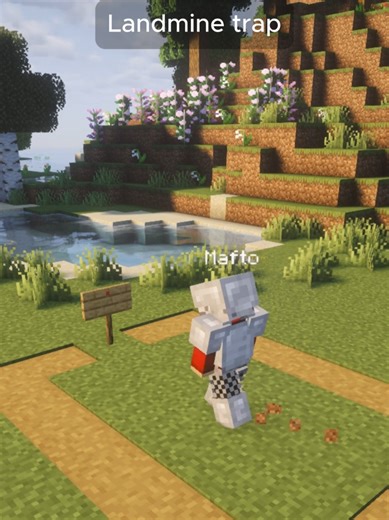 Building a Landmine Trap in Minecraft