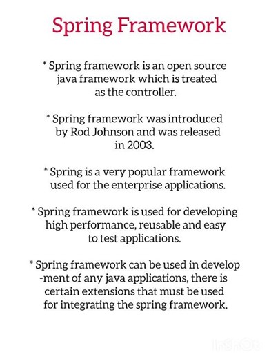 Spring Framework #springframework #java