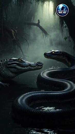 Crocodile vs Anaconda 😱🐊🐍 | Swamp Horror Fight | Jungle Nightmare