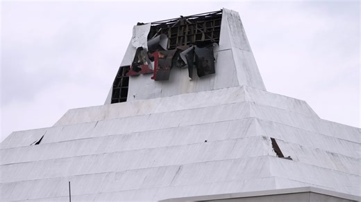 Wind rips a hole in Apex's pyramid roof. Here's why Pawtucket hopes a fix won't be needed.
