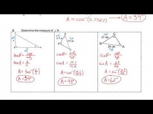 MBF3C 1-04 Finding Angles with Trig Ratios